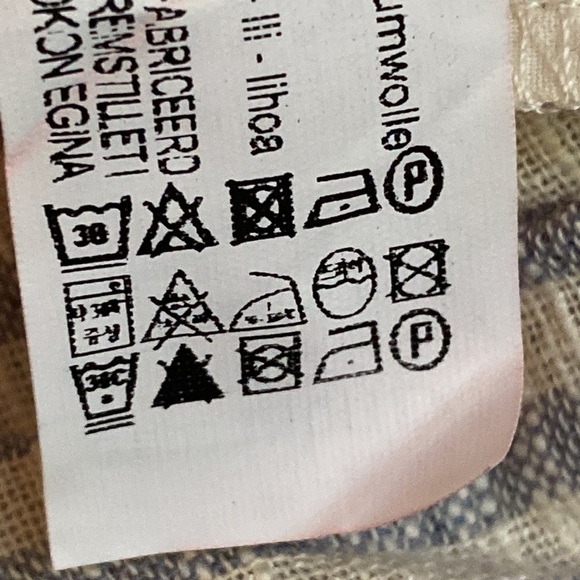 Zara Blue/Cream Linen Blend Striped Jumpsuit. Size M. - Picture 11 of 11